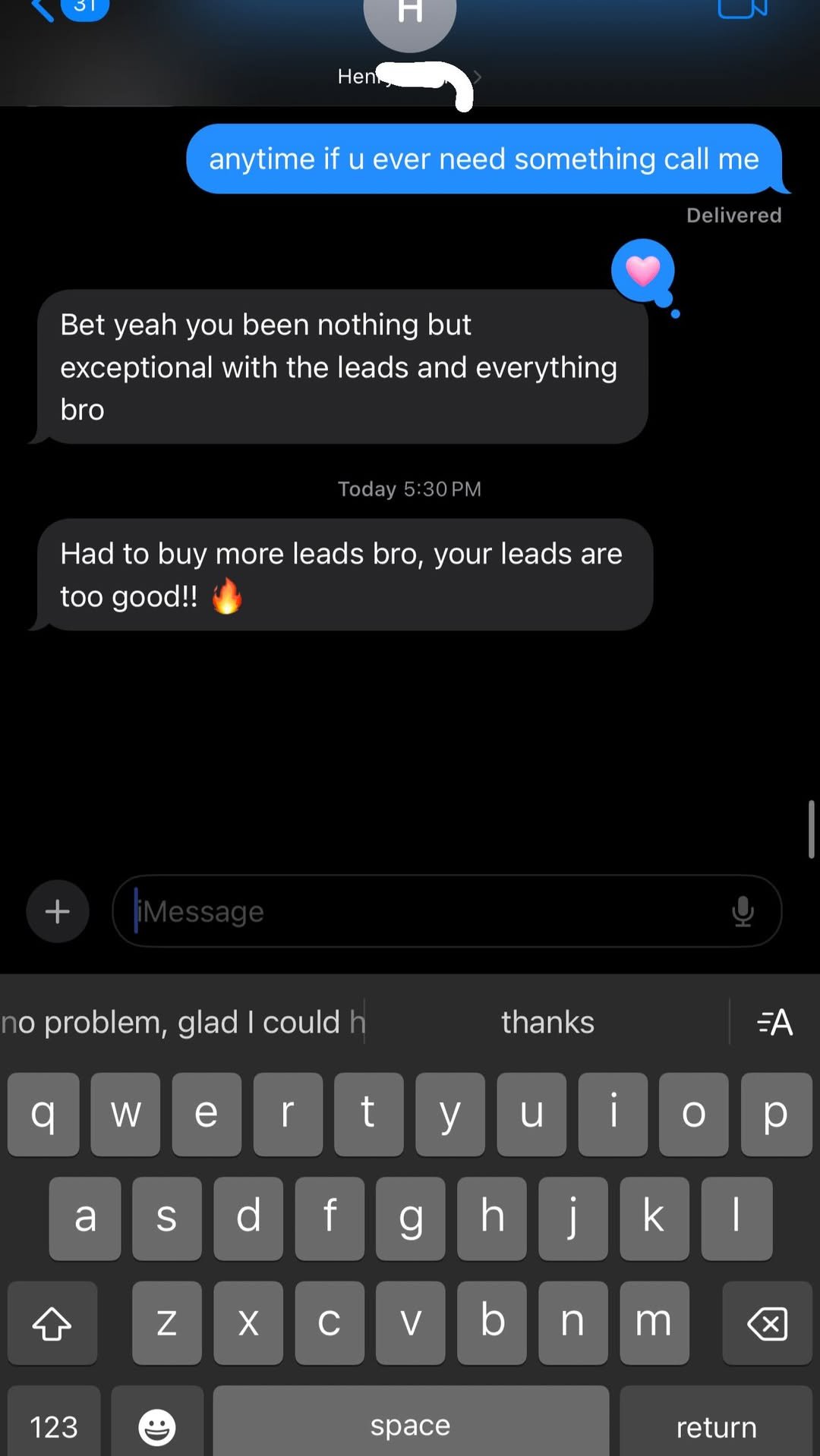 Customer review from SCREENSHOT
