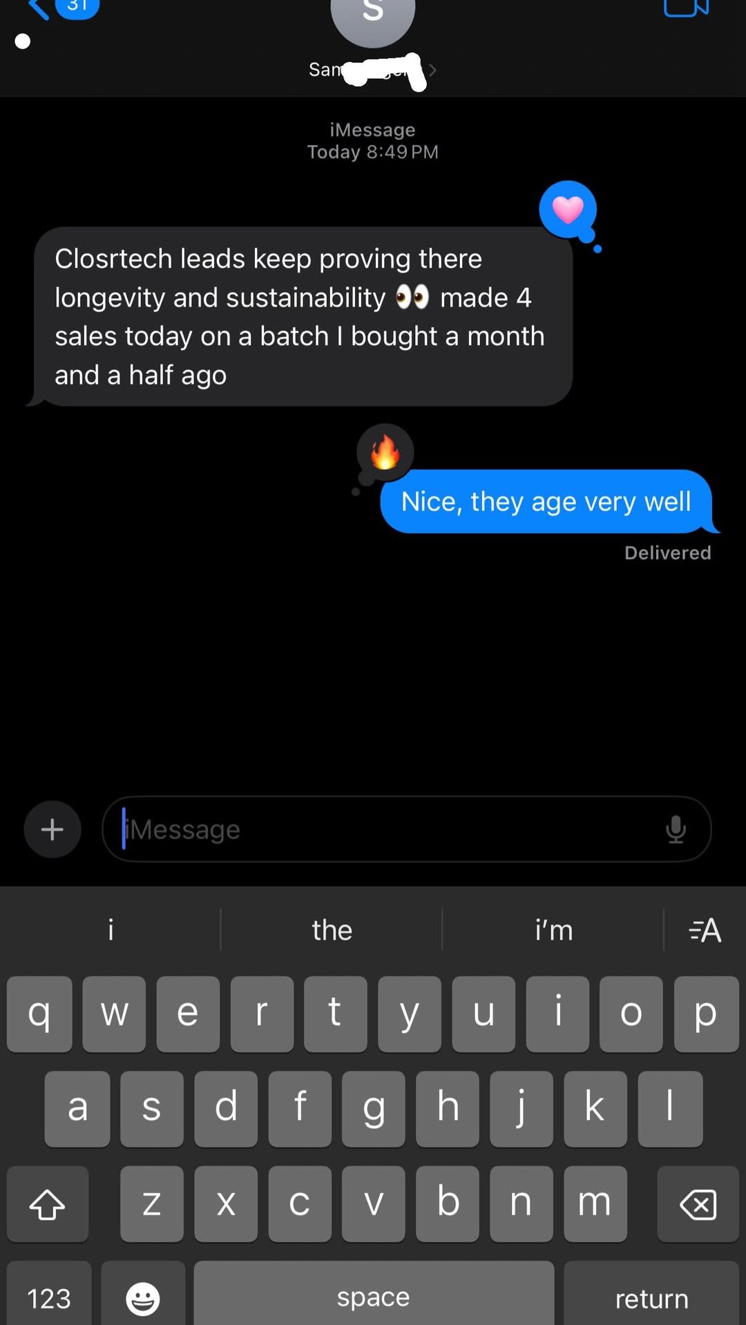 Customer review from SCREENSHOT